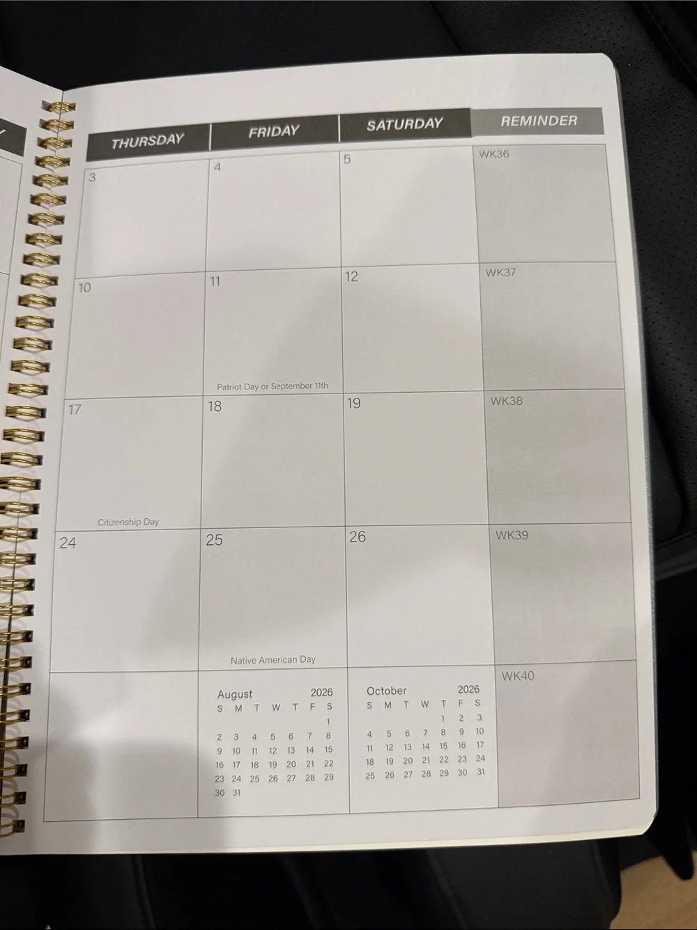 New Monthly Planner Notebook 2025-2026